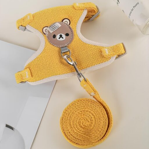 Panda Vest Harness Body Belt with Leash for Cat