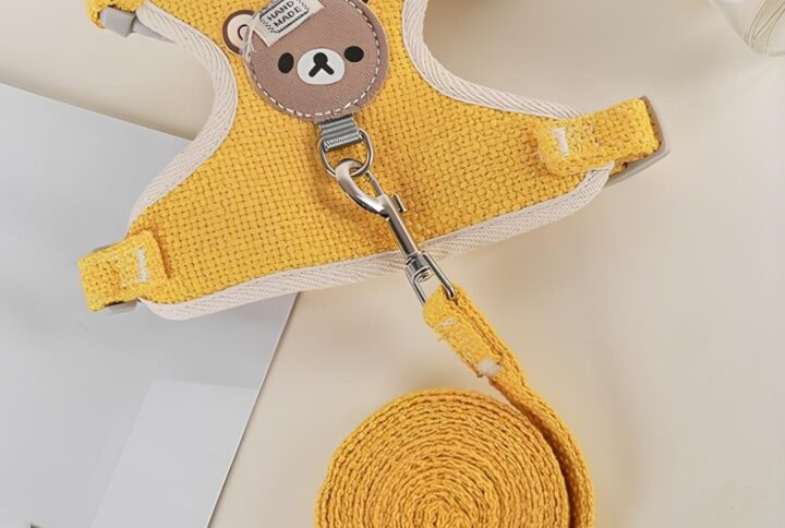 Panda Vest Harness Body Belt with Leash for Cats