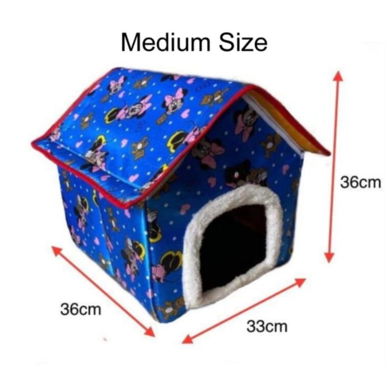 Square Shape Pet Cat House Medium Size