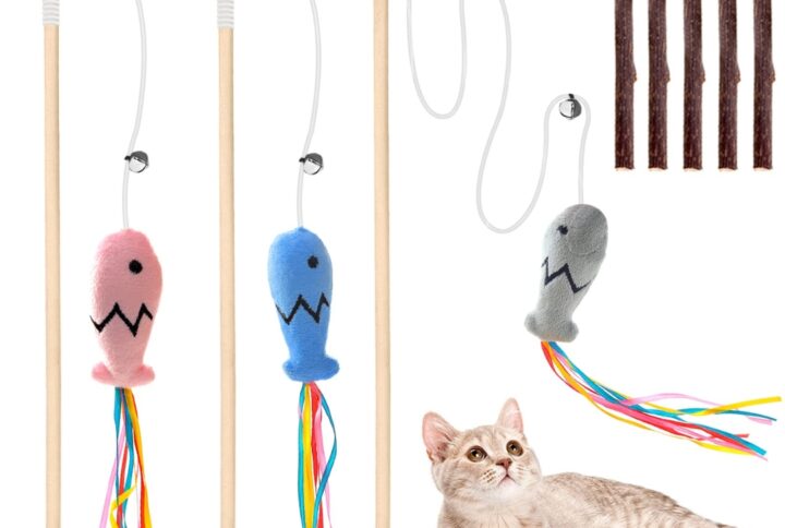 Stick Fish Toy for Cat