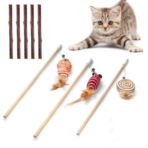 Wooden Stick Toy for Cat