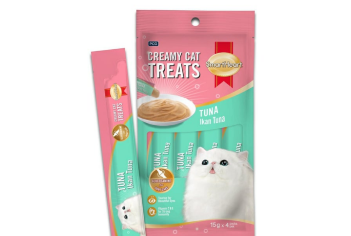 SmartHeart Lickable Creamy Cat Treat – Tuna Flavor (4*15g)