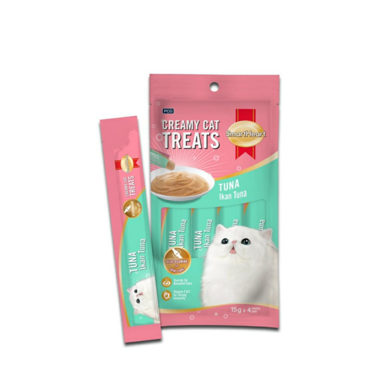 SmartHeart Lickable Creamy Cat Treat – Tuna Flavor (4*15g)